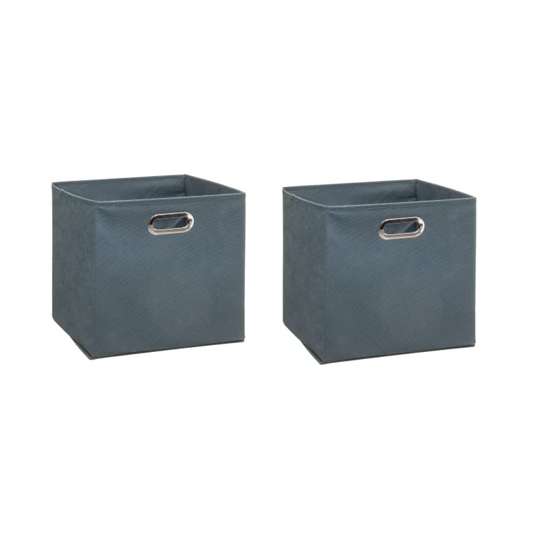 Cajas de Almacenamiento de Tela Cesta Organizador Plegable 31x31x31 cm Pack de 2 Unidades