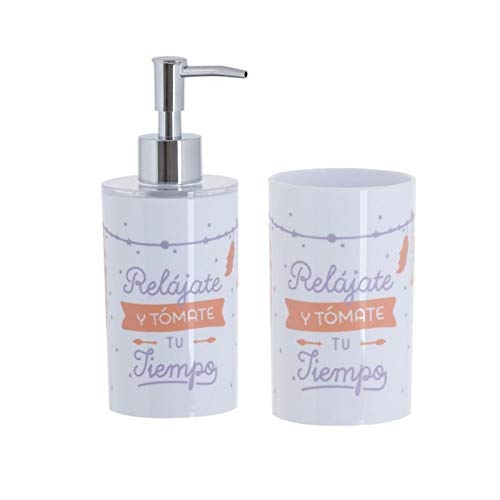 Set de baño Original RELAJATEde PVC para Cuarto de baño