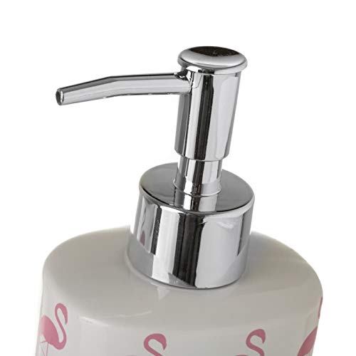 Conjunto Set baño 3 Piezas Ceramica de framencos Rosa Blanco
