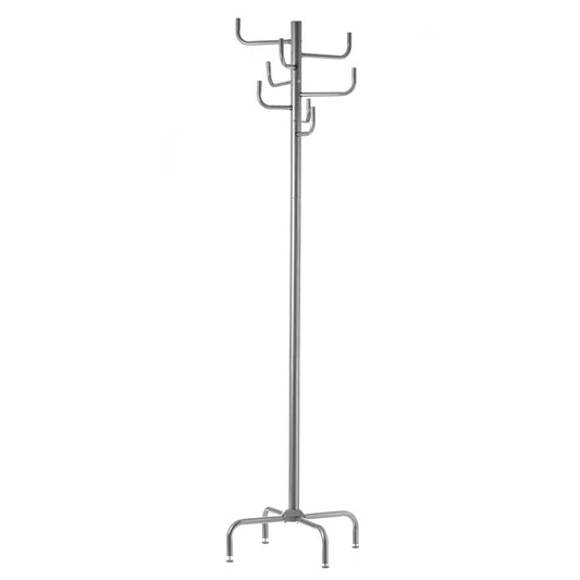 Perchero Moderno Plateado de Metal de 183x40x40 cm