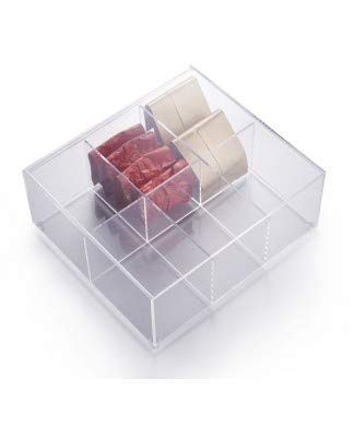 Caja Te Acrilico 6 Departamentos Home, Color, única