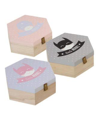 Set De 3 Cajas Madera Heroes 3M