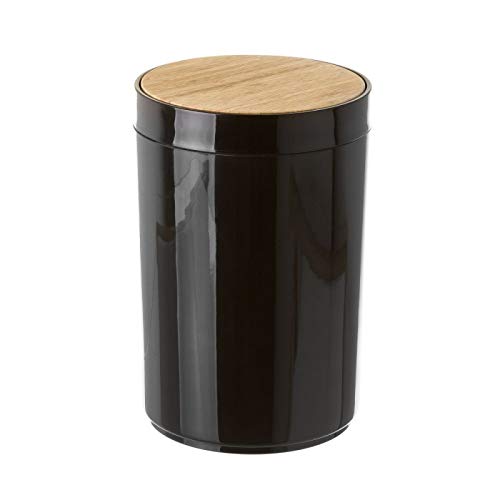 Set Accesorios Baño de Bambú Negro Estilo Factory