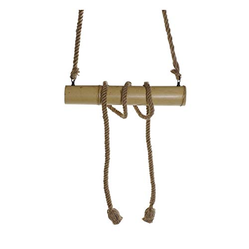 Lámpara de Techo Original Bambu Decorado Cuerda para 2 Bombillas