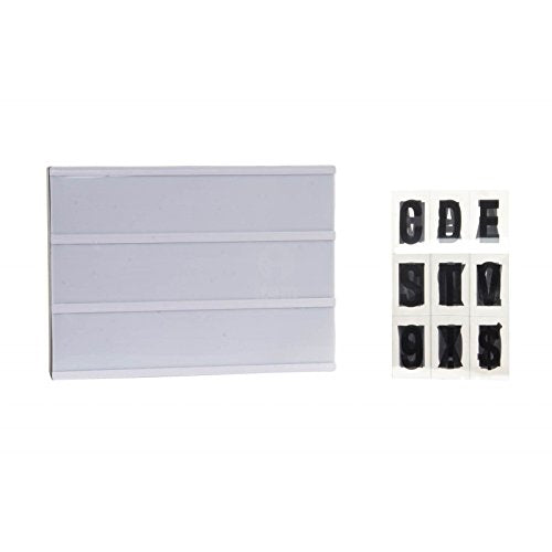 Caja de luz Lightbox A4 Color Negra con 85 Letras