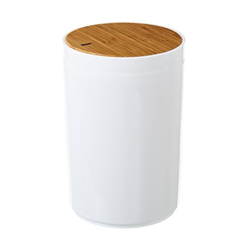 Set Accesorios Baño de Bambú Estilo nordico Blanco