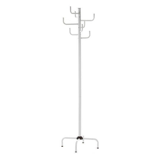 Perchero Moderno Blanco de Metal de 183x40x40 cm
