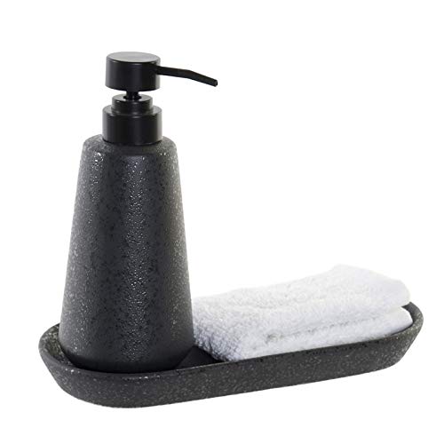 Set baño 3 Piezas Negro Porcelana