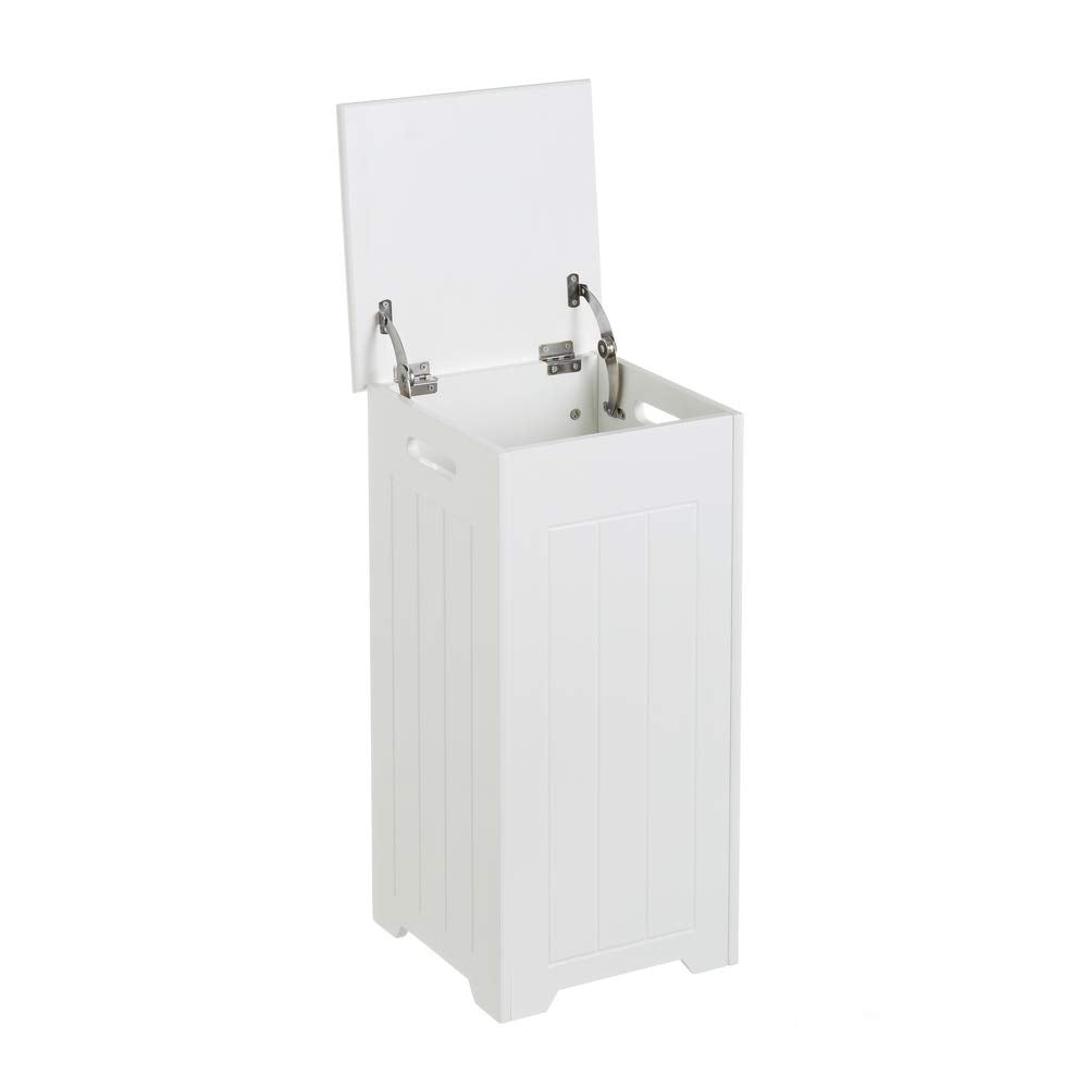 Cesto de Ropa arcón de Madera Blanco contemporáneo de 60x29x29 cm