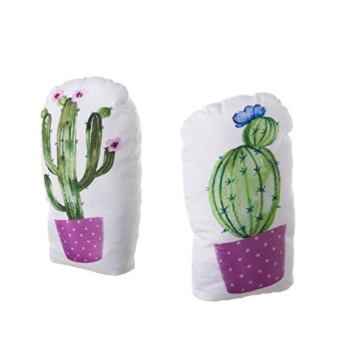 Set 2 Sujetapuertas de Tela Arena Cactus Lila