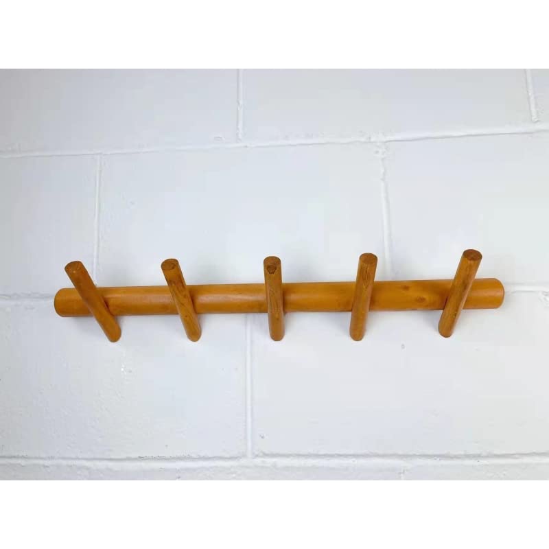 Perchero de Pared Madera Natural Inclinados Modernos