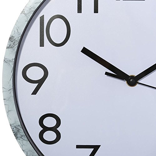 Reloj de pared minimalista plateado de plástico para cocina Fantasy