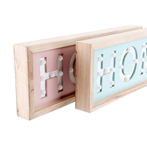 Decoracion pared diseño home led 40X13.5 cm
