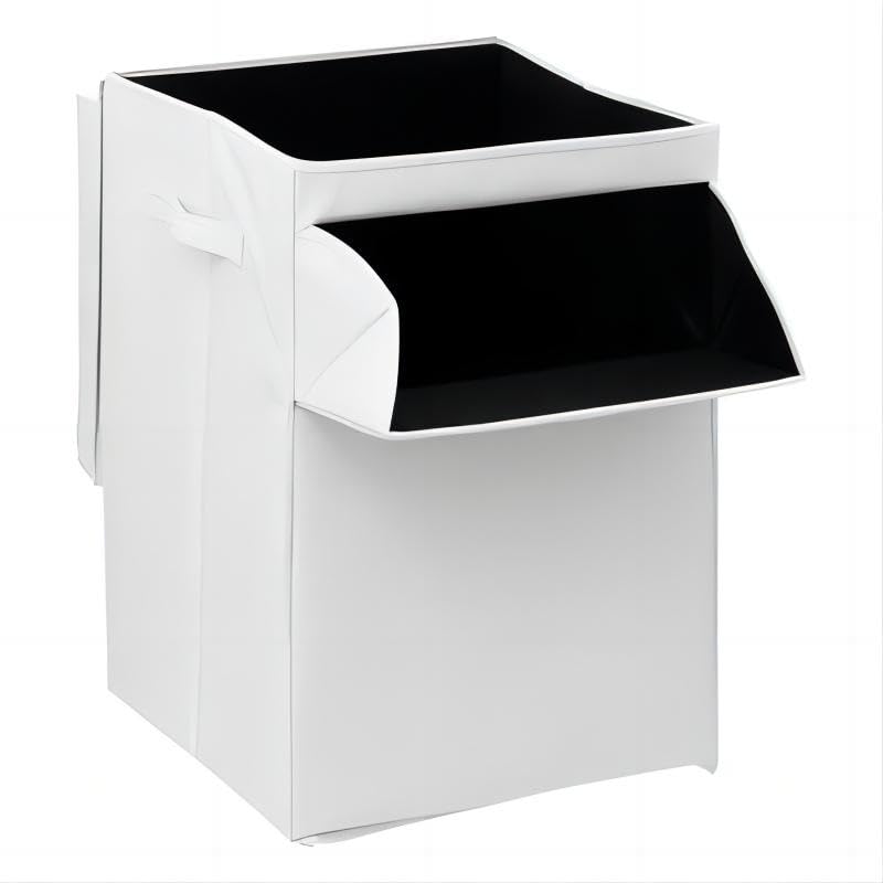 Cesto de Ropa Sucia con Tapa 65L Para la Ropa Lavandería Organización de Ropa, Rectangular