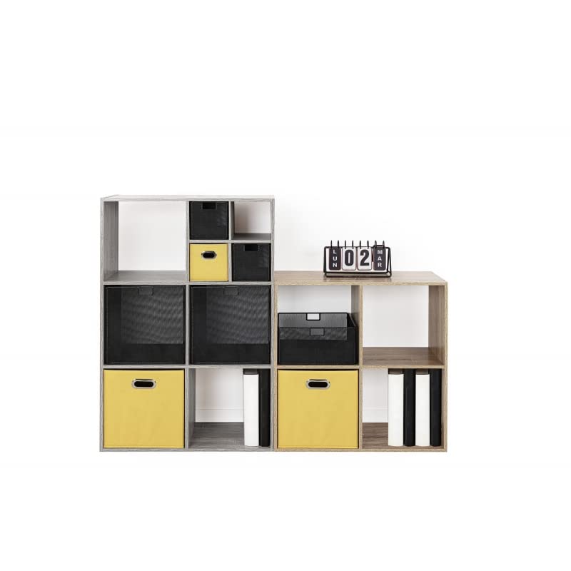 Cajas de Almacenamiento de Tela Cesta Organizador Plegable 31x31x31 cm Pack de 2 Unidades