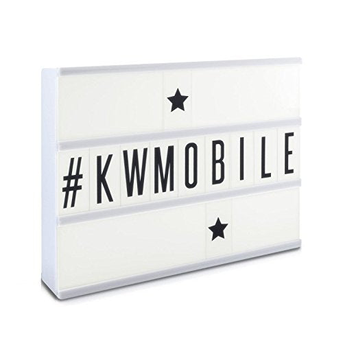 Caja de luz Lightbox Color Blanca con 3 líneas con 85 Letras