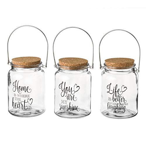 Botes con asa de Cristal Transparente Vintage para Cocina.