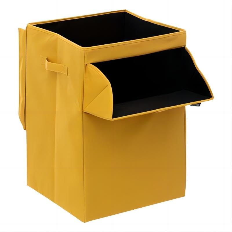 Cesto de Ropa Sucia con Tapa 65L Para la Ropa Lavandería Organización de Ropa, Rectangular