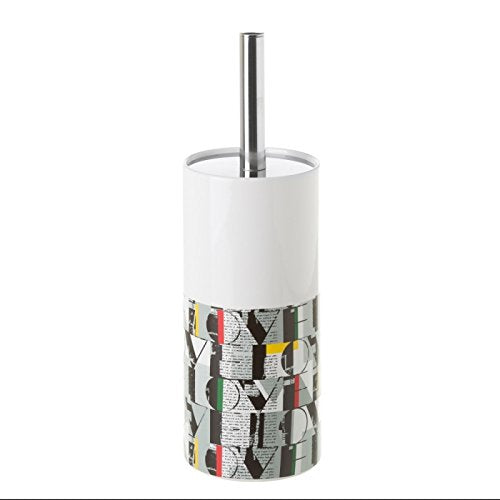 Escobillero de Ceramica Gris Love