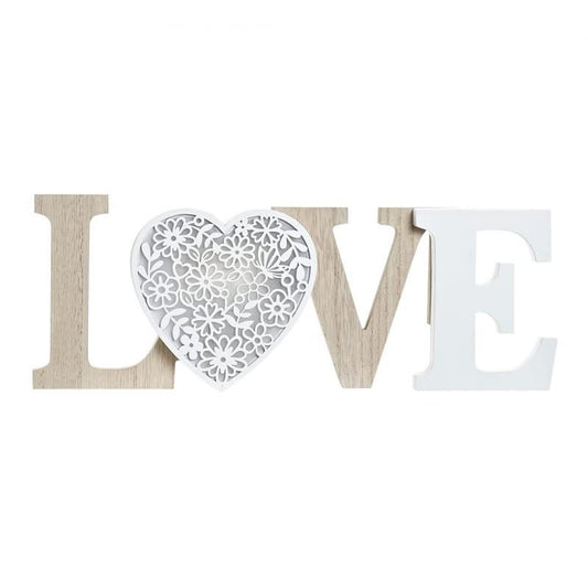 Letras Decoración Cartel Colgador Led para Pared o Sobremesa Madera Estilo nordico