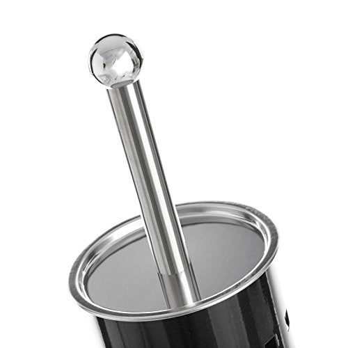 Escobillero negro metal calidad 10 x 10 x 39 cm .