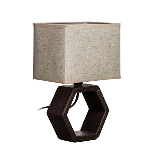 Lámpara Mesa Marron cerámica 22,50 x 22,50 x 32 cm