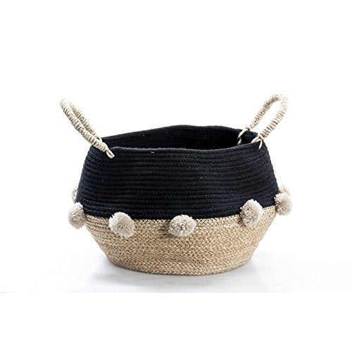 Cesto hoja de maiz plegable para cuarto de baño