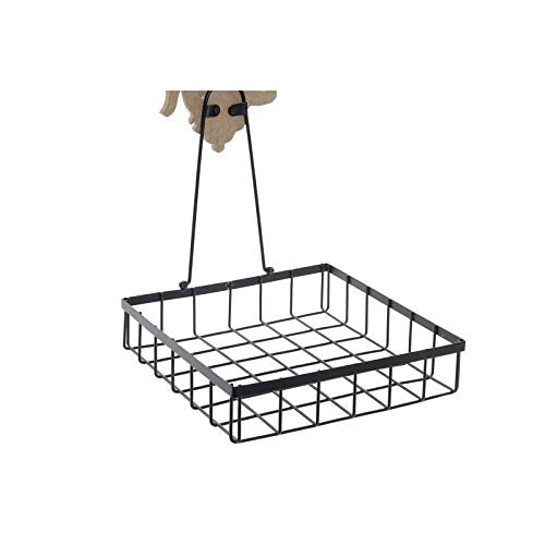 Servilletero Metal Negro Coffee para Cocina