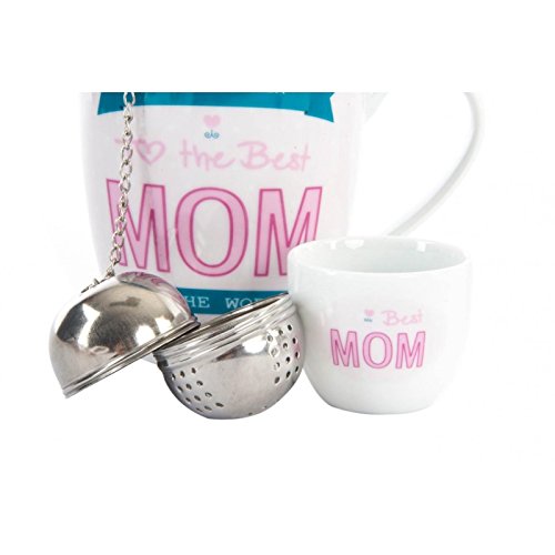 Tazas de infusiones romantica Pack de 3 Tazas con Filtro y Soporte