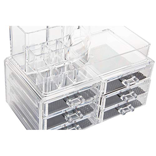 Organizador de Maquillaje, acrílico, Transparente, para baño