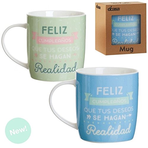 Tazas Feliz Cumpleaños (Set de 2 Tazas)