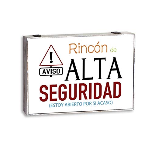 Tapa de Contador Frases Aviso Rincon de Alta Seguridad