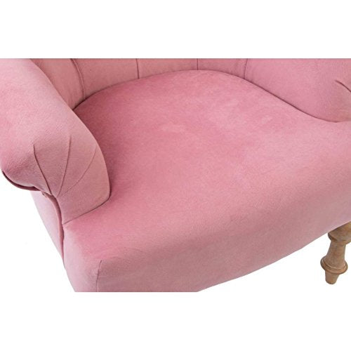 Sillon Poliester de Madera Rosa para salón Fantasy