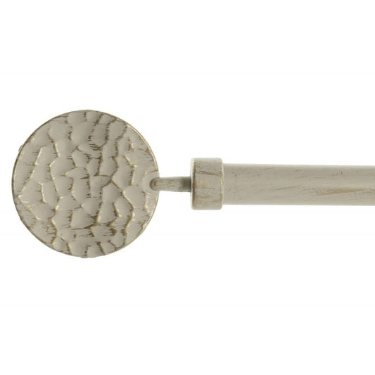 Barra de Cortina Extensible de Metal Beige Minimalista para Dormitorio Vintage de 120-210 cm