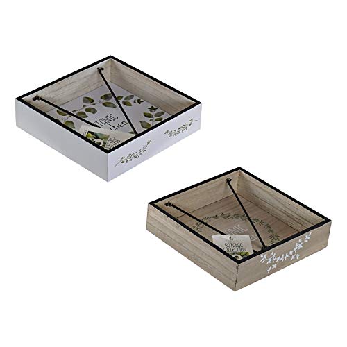 Pack 2 servilletero de Madera Botanic