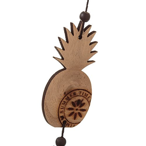 Colgantes Decorativo Madera 5 x 0,50 x 100 cm piñas y Hojas.