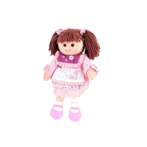 Muñeca tela rosa 35 cm