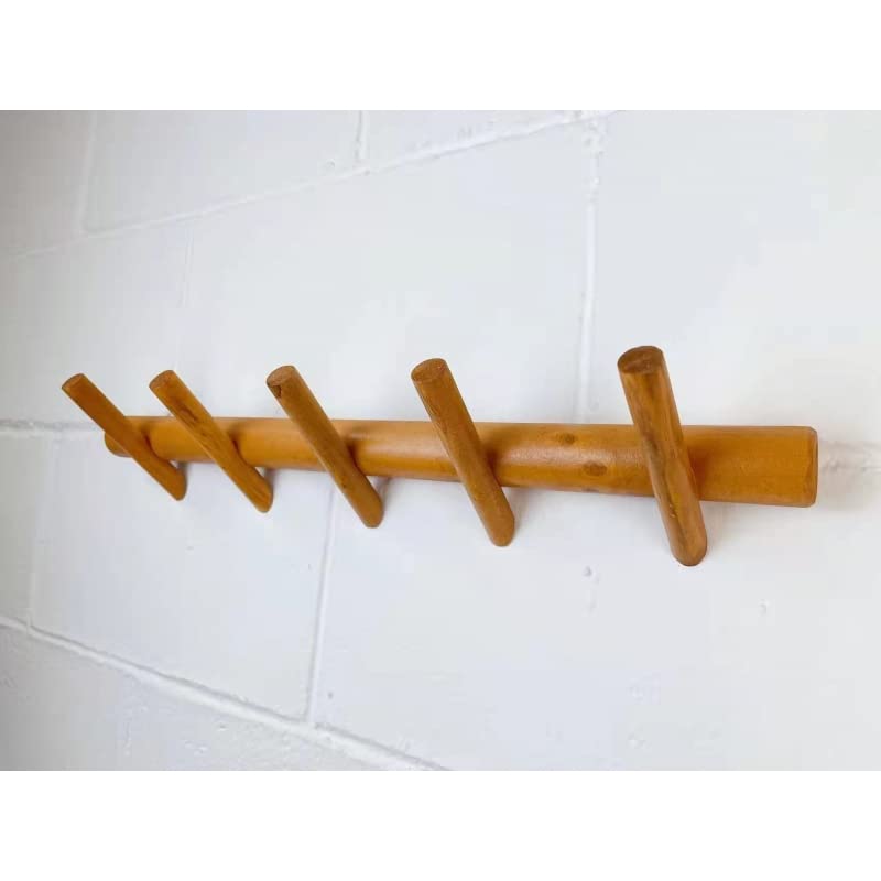 Perchero de Pared Madera Natural Inclinados Modernos