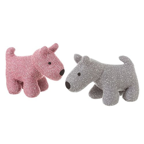 Sujetapuertas de Perro Rosa de Tela/Arena Moderno para salón Iris