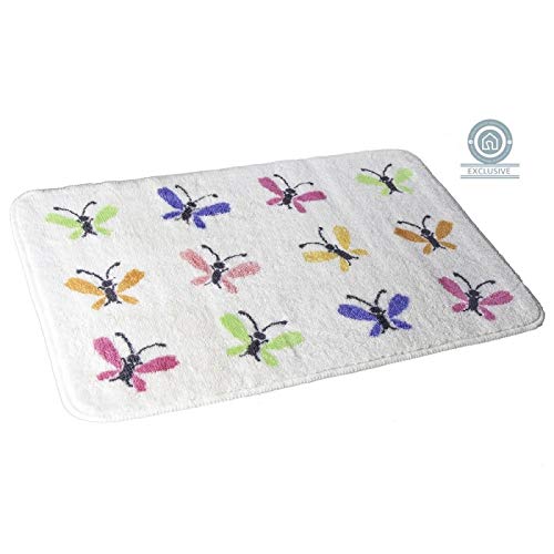 Alfombra baño moderna multicolor bb 45x70 cm