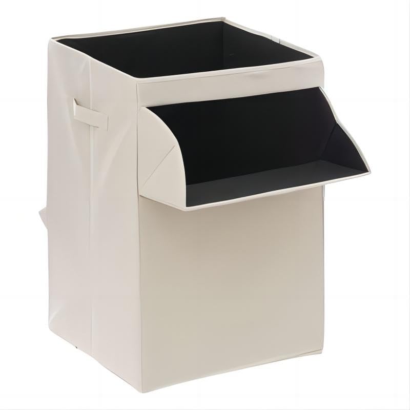 Cesto de Ropa Sucia con Tapa 65L Para la Ropa Lavandería Organización de Ropa, Rectangular