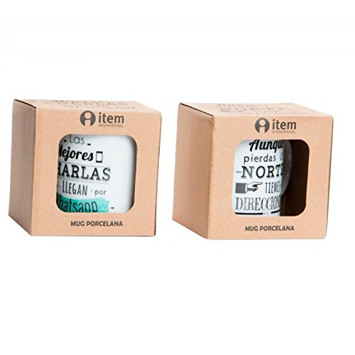 Tazas con mensaje originales Whatsapp ( Juego de 2 tazas )
