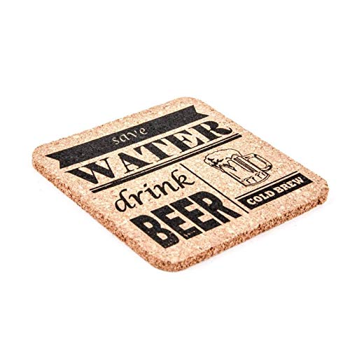 Set 6 Posavasos Corcho Beer