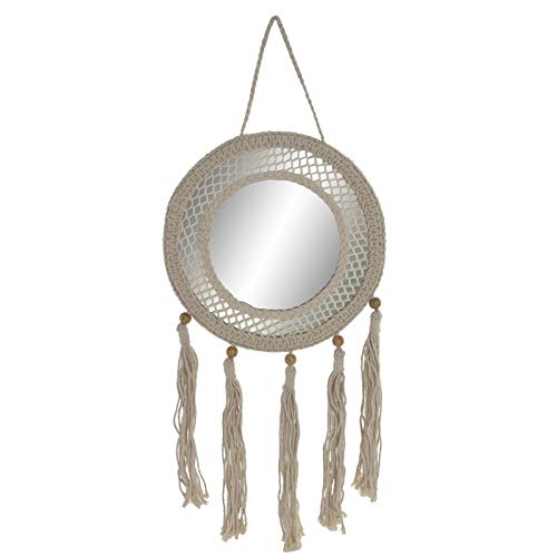 Espejo Macrame Natural 31x73 cm
