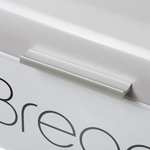 Panera de Metal Blanca de Mesa Vintage para Cocina.