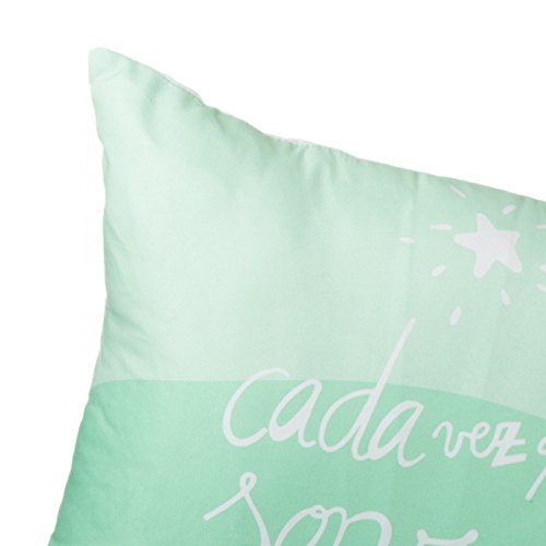 Juego de 2 Cojines Sonrisas 45x45 cm Verde