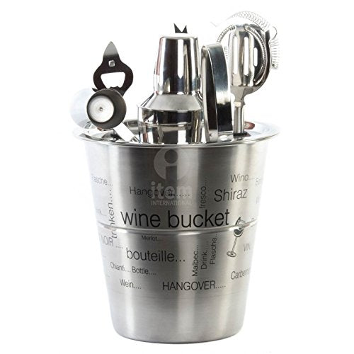 Set 7 Piezas Coctelera Coctel Coctail Agitador Batidora