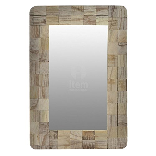 Espejo Madera de Pared Boho 40x60 cm