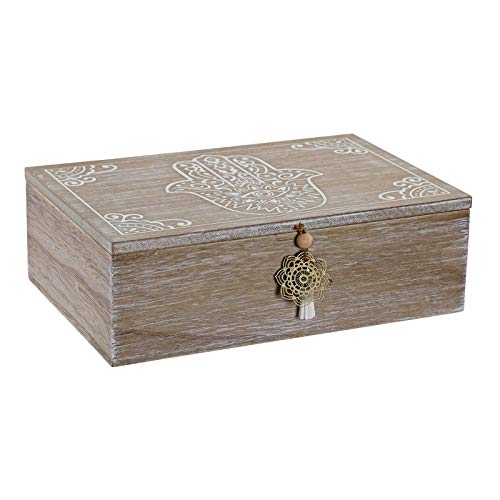 Caja de Madera Mango Mano Fatima con separacion