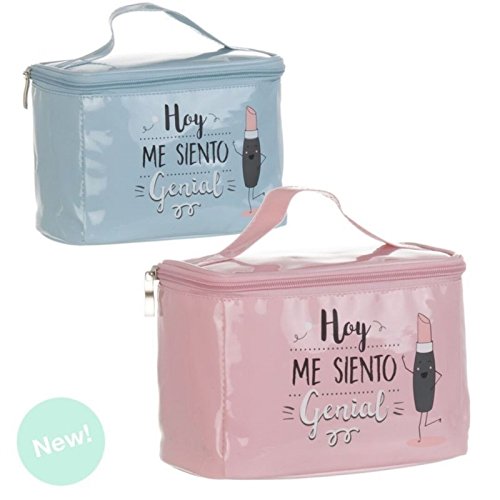 Neceser Vanity con asa ME Siento Genial - Gris